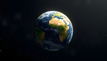 Obraz premium Treat our planet with love isolated with white highlights, png