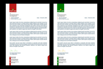 Obraz premium Modern Businesses Letter head Design Template