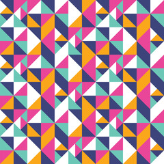 Geometric triangle texture. Colourful abstract background. Vector illustration