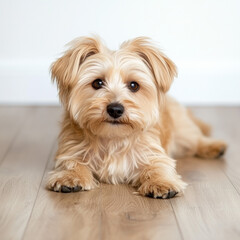 Dog On Back Isolated