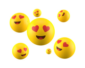 3f heart eyes emoticon icon