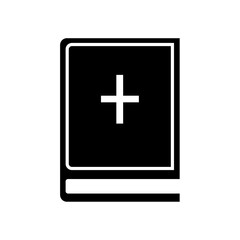 Bible icon on white background