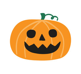 Spooky pumpkin icon. Halloween design. Vector illustration