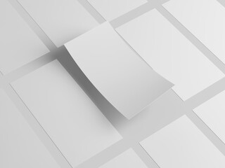 Perspective view floating DL leaflet mockup