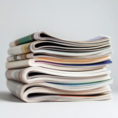 Magazine Fold Isolated
