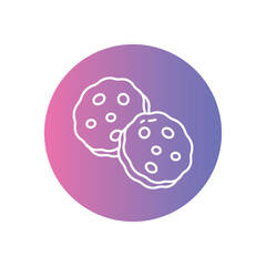 Cookie vector icon stock illustration