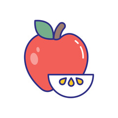 Apple vector icon stock illustration