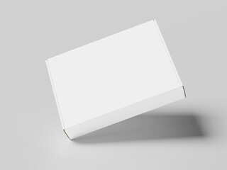 Flat box mockup blank