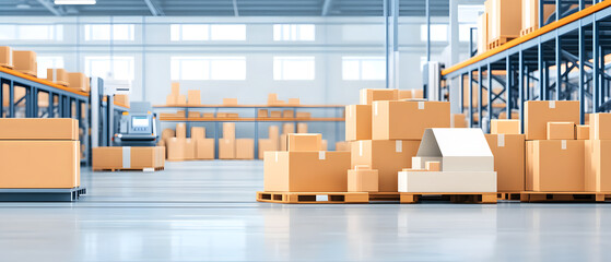 Ecommerce warehouse with automated packaging systems