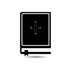 Fototapeta premium Bible icon with bookmark
