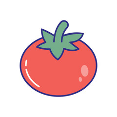 Tomato vector icon stock illustration