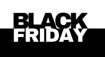  black and white black friday banner