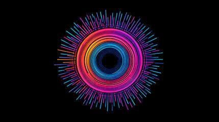 Artistic Circular Design of 1s and 0s for T-Shirts - Reflecting Technology and Style for Modern Fashion Enthusiasts