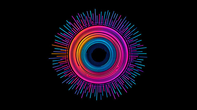 Artistic Circular Design of 1s and 0s for T-Shirts - Reflecting Technology and Style for Modern Fashion Enthusiasts