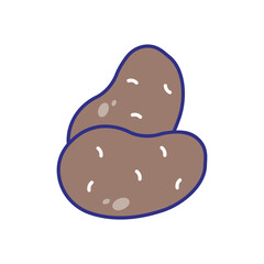 Potato vector icon stock illustration