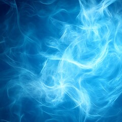 Fototapeta premium Abstract blue smoke texture with flowing patterns.