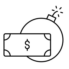 Debt Icon, Finance, Loan, Bussines