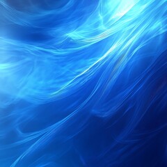 Fototapeta premium Abstract blue waves with a smooth, flowing texture, evoking a sense of calm and tranquility.