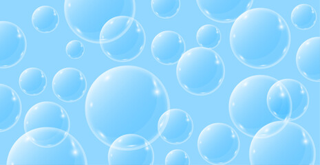 Bubble Pattern Background. Banner. Abstract Business Wallpaper. Vector Illustration