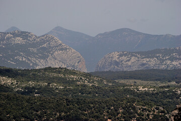 Panorama da Monte Novo San Giovanni, sullo sfondo Gorropu