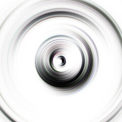 Colorful radial motion effect. Abstract rounded background. Color curves and sphere.