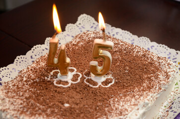 happy birthday for forty five years old