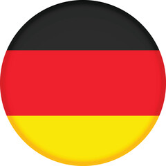 Round flag of Germany