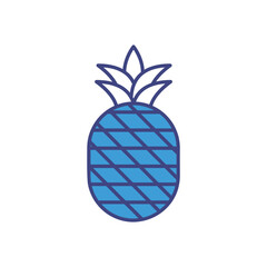 Pineapple vector icon stock illustration