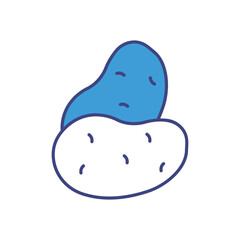 Potato vector icon stock illustration