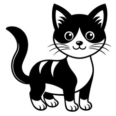  A cute Cat cartoon vector illustration