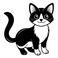 Fototapeta premium A cute Cat cartoon vector illustration