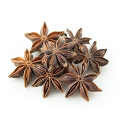 Star anise on white