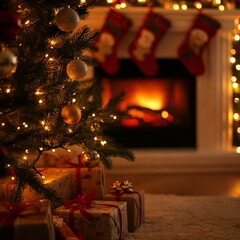 christmas tree with presents