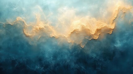 deep blue and beige gradient background with a soft glowing light effect creating a calming and soothing digital space for text or images