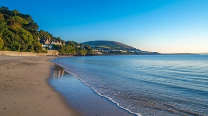 Naklejka premium Killiney Beach sight in Dublin
