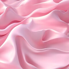 Fototapeta premium A smooth, flowing fabric in soft pink hues, creating a sense of elegance and softness.
