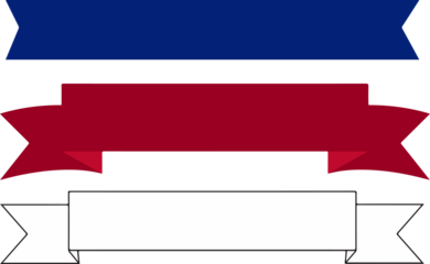 Ribbon label Banner. Elegance red ribbon banner