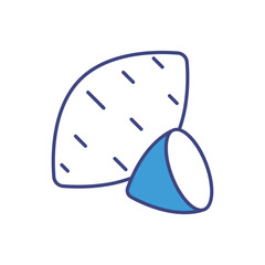 Sweet potato vector icon stock illustration