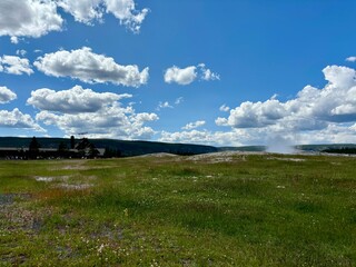 landscape with sky and clouds