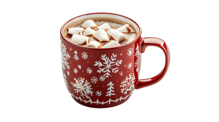 chocolate with marshmallows, christmas concept