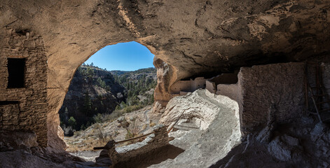 Inside a Gila Cliff dwelling