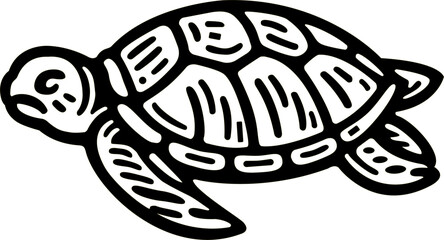 Turtle logo, icon, tattoo