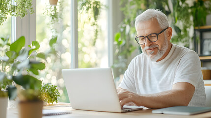 Fototapeta premium Teletherapy session concludes with a smile