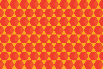 A seamless pattern of colorful boxes arranged in a hexagonal shape. This vector illustration creates a vibrant and dynamic background design.