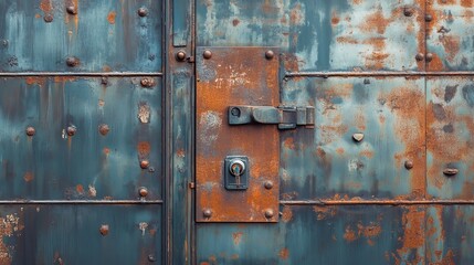 Unlock metal doorway