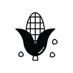 Corn vector icon stock illustration