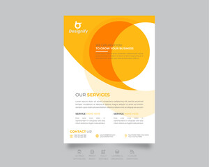 Corporate Business creative professional leaflet Flyer  template design 