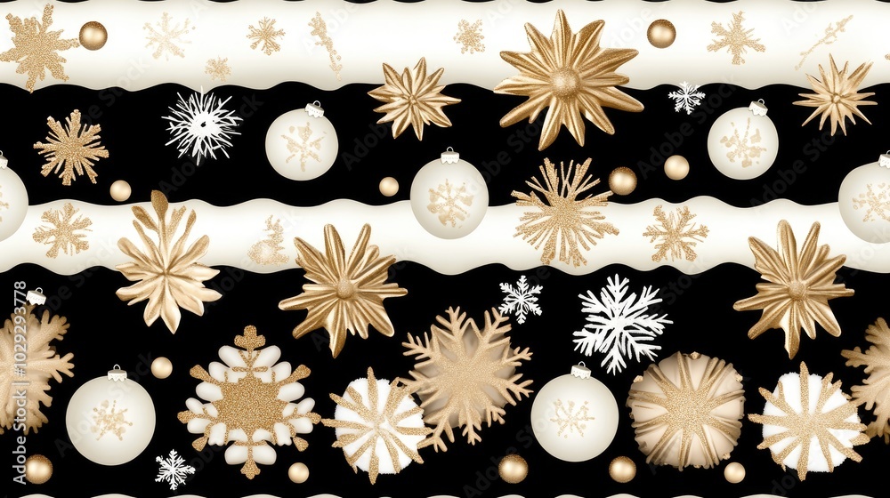 Poster the design features an array of 3d embossed clay snowflakes arranged seamlessly on a dark gray backg