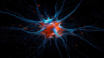 Naklejka premium Neurology cell