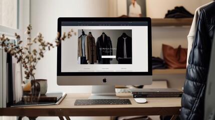 Luxury Fashion Brand Website Interface Design for High-End Clothing Collections and Seasonal Sales